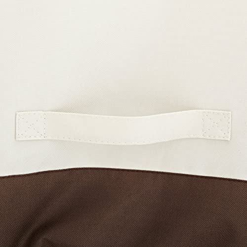 3-Seater Outdoor Couch and Patio Furniture Cover, Waterproof Lounge Sofa Cover, UV Resistant, Click-Close Straps, 78" x 38" x 29", Beige/Tan