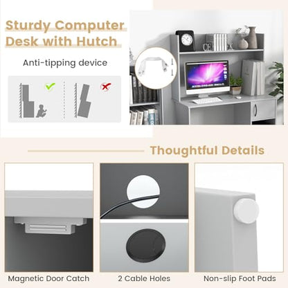 Computer Desk with Hutch, view 7
