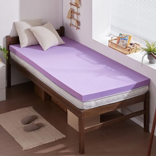 2 Inch Gel Memory Foam Mattress Topper Ventilated Soft Pressure Relieve, view 2