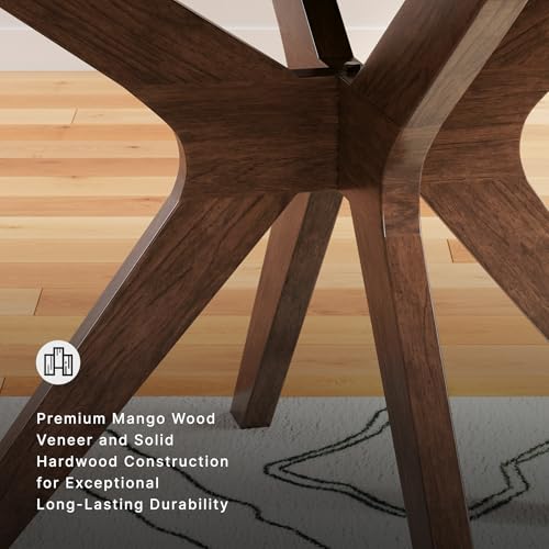 Signature Design by Ashley Lyncott Traditional Round Dining Room Table, Seats up to 4, Brown, 45" W x 29.75" H