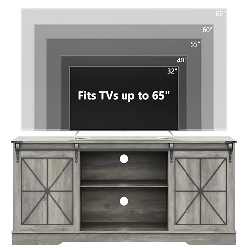 Farmhouse TV Stand for 65/60/55 Inch Tvs, view 4