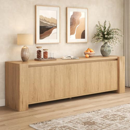 82" Sideboard Buffet Cabinet, Storage Cabinet with 4 Doors, view 2