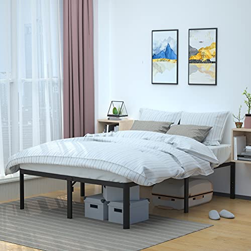 Heavy Duty Non-Slip Sturdy Bed Frame with Steel Slats, No Box Spring Needed, view 2