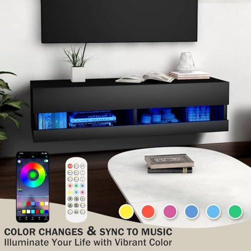 Floating TV Shelf Wall Mounted TV Stand, view 6