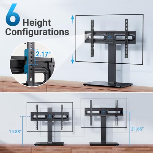 Universal Swivel TV Stand for 37-80 inch TVs, Holds up to 99lbs, view 4