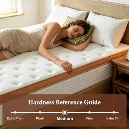 Belhome Full Mattress, 10 Inch Hybrid Mattress in a Box, view 4