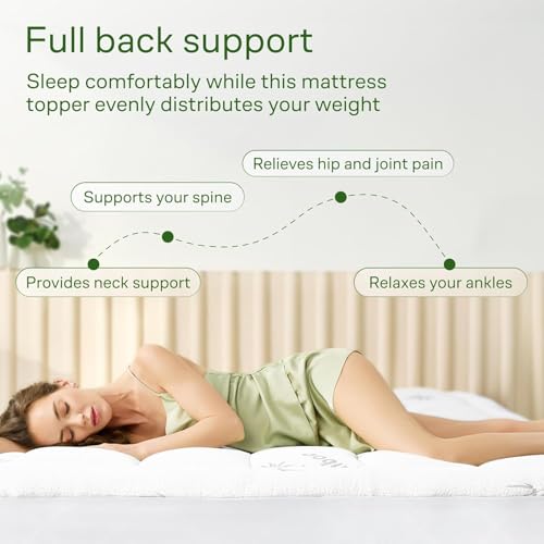 Queen Ultra Soft Mattress Topper — Back Pain Relief, view 5