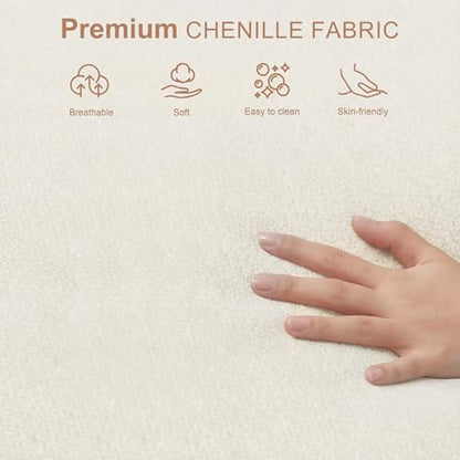 Chenille L-Shaped Modular Couch with USB Ports, view 4
