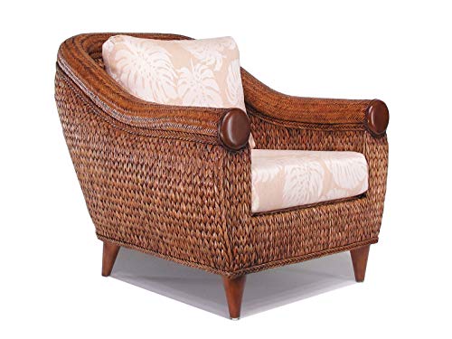 Rattan and Hyacinth Living Room Furniture Lounge Club Chair (#1562-BS)