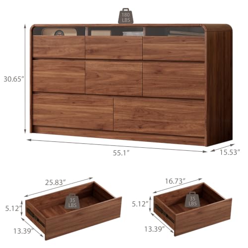 47.2" Dresser with 6 Drawer, view 3