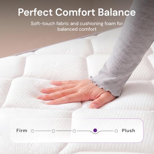 Full Size 10 Inch Hybrid Cooling Mattress, Medium Plush Feel, view 4