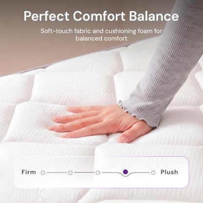 Full Size 10 Inch Hybrid Cooling Mattress, Medium Plush Feel, view 4