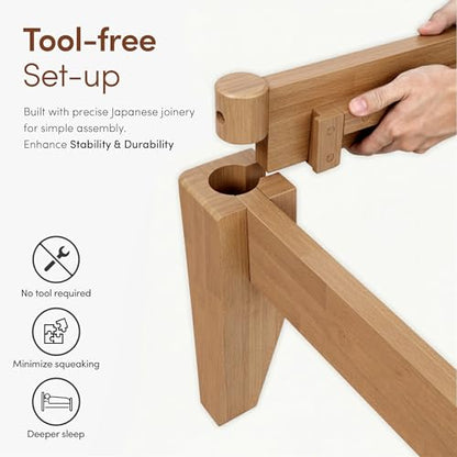 Thor Premium Solid Wood Bed Frame Queen, view 3