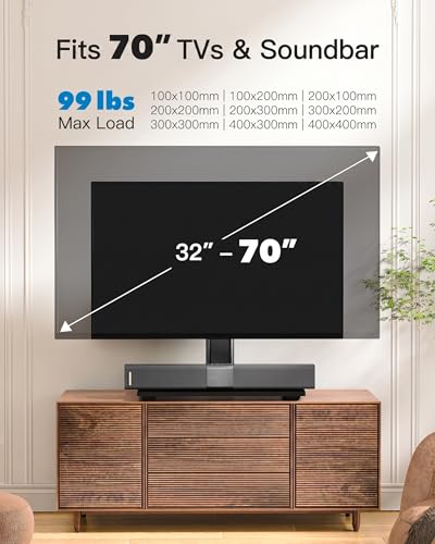 Universal TV Stand Legs for 32-70 inch TVs to 99lbs with Mount, view 3