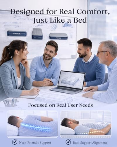 Twin XL Air Mattress with Built-in Pump,18" Raised,80" Long,500 lb, view 6