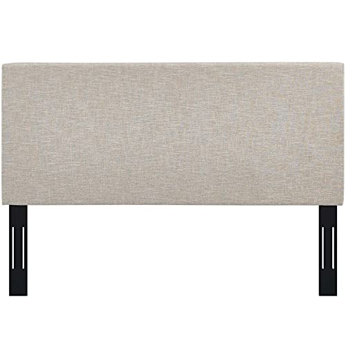 Claire Linen Fabric Upholstered King and California King Headboard in Beige, view 6