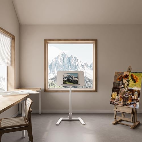 25" Mobile Folding Desk: Pneumatic Sit-Stand, No Assembly, view 3