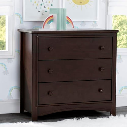 Perry 3 Drawer Dresser with Changing Top and Interlocking Drawers, view 5