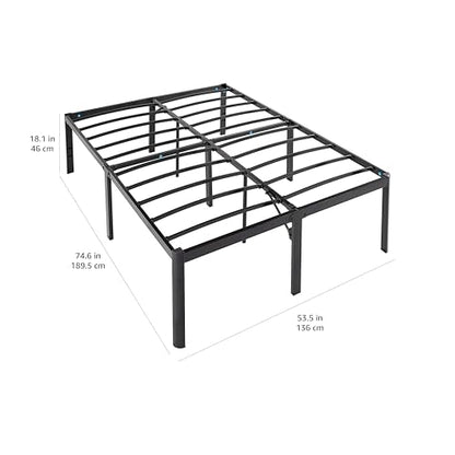 Heavy Duty Non-Slip Sturdy Bed Frame with Steel Slats, No Box Spring Needed, view 3