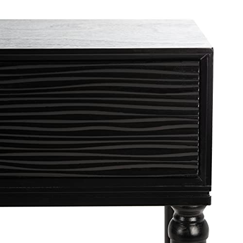 SAFAVIEH Home Collection Aliyah Black 2-Drawer Console Table CNS5729A