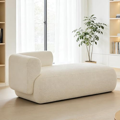 Boucle Fabric Cloud Chaise Lounge Indoor, view 5
