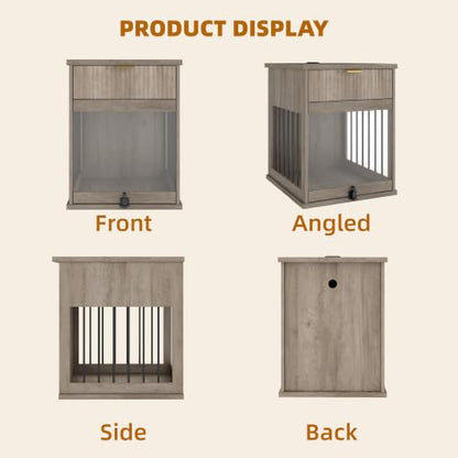 Dog Crate End Table for Small Medium Dogs, Dog Kennel Furniture, view 8
