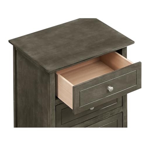 Modern Nightstand with Drawers - Bedroom Side Table with Storage - Home Furniture