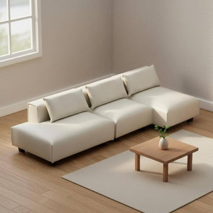Sofa Modern Miniature Furniture Model Sectional Dollhouse Couch Lifelike Design Realistic Decor Suitable for Miniature Scene Projects Model Building, Wht 1-20 Single