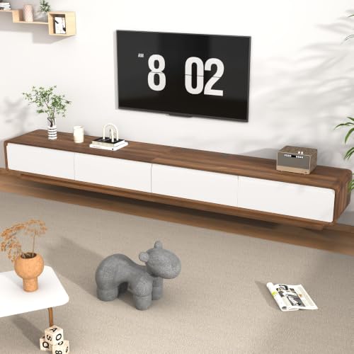 94.5" Minimalist Floating TV Stand for TVs up to 100 Inches, view 6