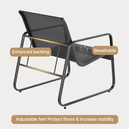 Patio Chair Set of 2, Patio Bistro Set, Outdoor Patio Furniture Set, view 5