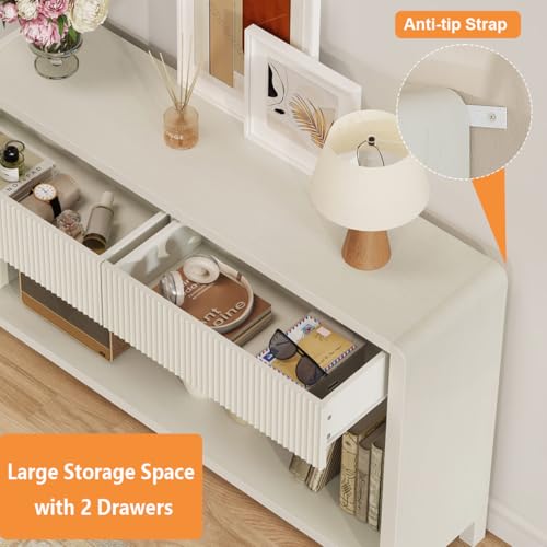 Entryway Console Table with 2 Drawers, view 6