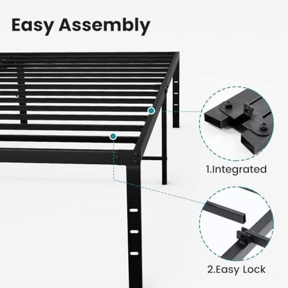 Full Size Metal Bed Frame, Platform Bed Frame, 18 Inch, view 7