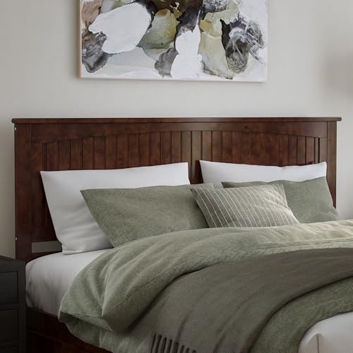 Nantucket King Platform Bed with Footboard & Storage Drawers, Walnut, view 7