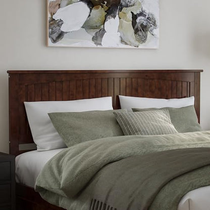 Nantucket King Platform Bed with Footboard & Storage Drawers, Walnut, view 7