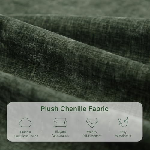Luxury Oversized Accent Reading Chair for Living Room, 41", Green Chenille, view 7