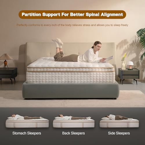 Full Size Mattress,12 Inch Hybrid Full Mattress in a Box with Memory Foam and Pocket Spring for Pressure Relief & Comfort Sleep & Zoned Support, Medium Firm,CertiPUR-US
