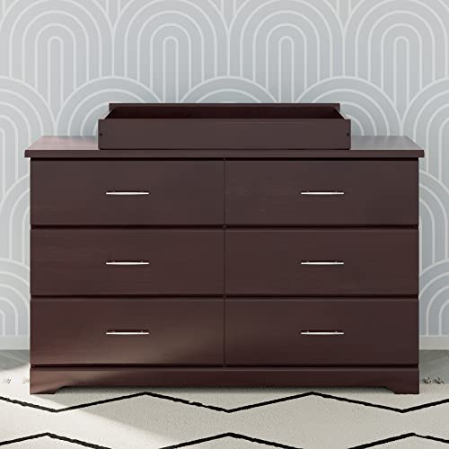 Nest Changing Table Topper (Espresso) - GREENGUARD Gold Certified, Designed to Fit Nest Changing Pad, Compatible with Alpine, Brookside, Crescent 6 Drawer Dressers