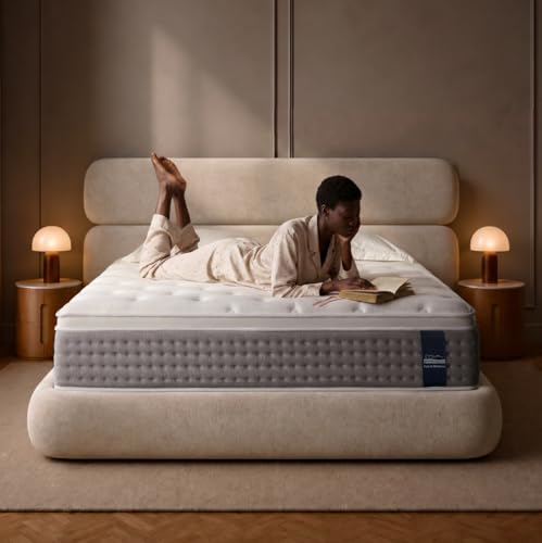 Queen Mattress, 12 Inch Hybrid Mattress with Memory Foam, Medium Firm, view 2