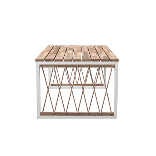 SEI Outdoor Patio Furniture - Wallmond Outdoor Cocktail Table - Transitional Design Natural Solid Wood - Ideal for Patio, Backyard (OD1140700)