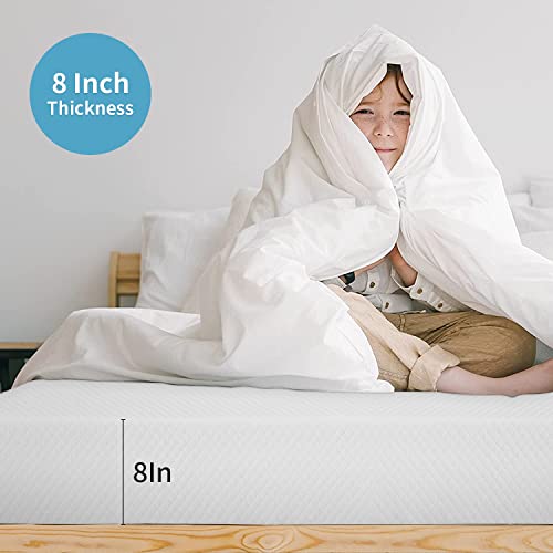 PayLessHere 8 Inch Queen Gel Memory Foam Mattress Fiberglass Free/CertiPUR-US, view 3