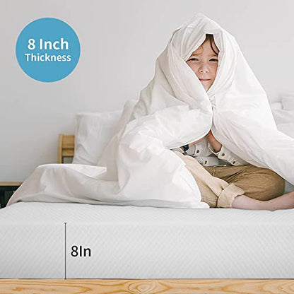 PayLessHere 8 Inch Queen Gel Memory Foam Mattress Fiberglass Free/CertiPUR-US, view 3