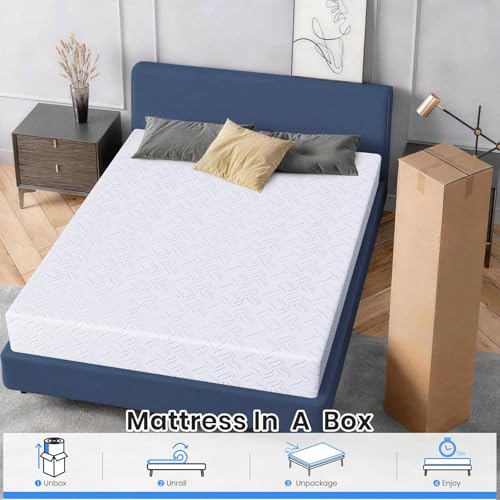 Twin Mattress 10 Inch, Twin Memory Foam Mattress Bed in a Box, view 6