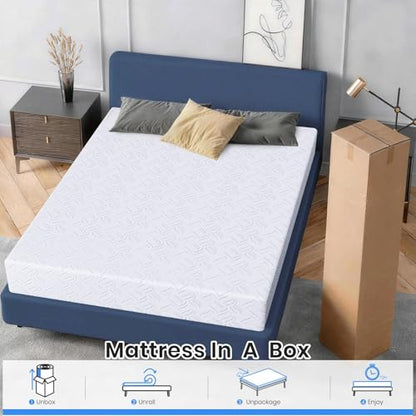 Twin Mattress 10 Inch, Twin Memory Foam Mattress Bed in a Box, view 6