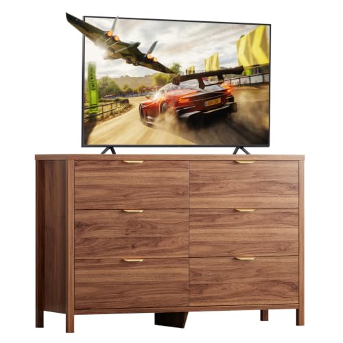 Dresser for Bedroom with 6 Drawers, 47.2" Modern Chest of Drawers, view 7
