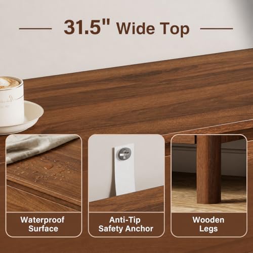 31.5" Mid-Century Modern Dresser for Bedroom, view 4