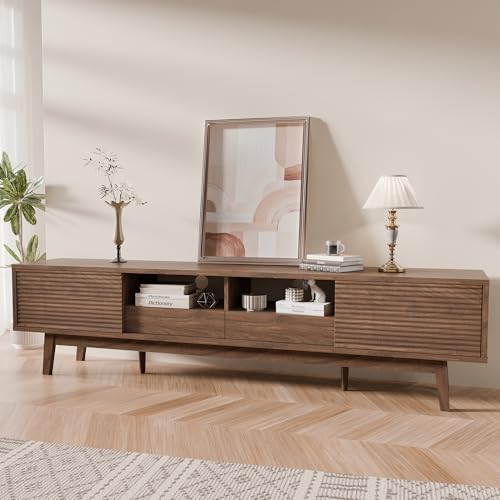 70" Mid Century Modern TV Stand for TVs up to 75 Inch, view 2
