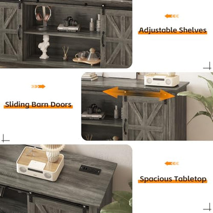 66" Farmhouse Home TV Stand for Up to 75" Television, view 4
