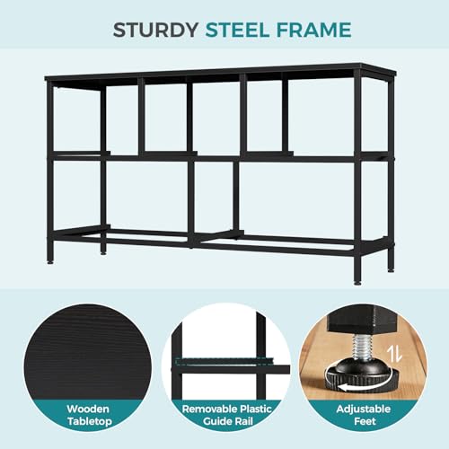5 Drawer Black Dresser for Bedroom, Closet Chest Organizer Furniture, view 6