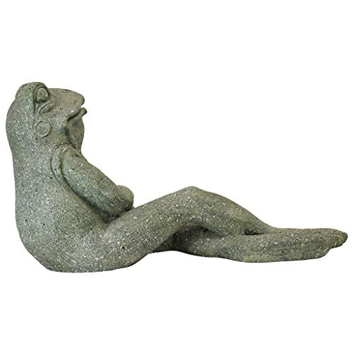FU84648 The Most Interesting Toad in The World Frog Garden Outdoor Statue, One Size, Gray