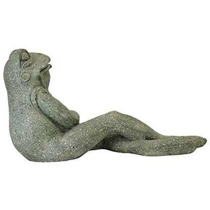 FU84648 The Most Interesting Toad in The World Frog Garden Outdoor Statue, One Size, Gray